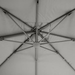 [Obrázek: Velký šedý slunečník Poly 3x4 m